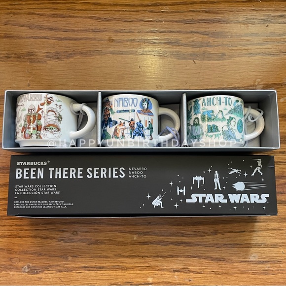 Starbucks Other - Disney x Starbucks STAR WARS Mug Ornament Set Nevarro, Naboo and Ahch-To